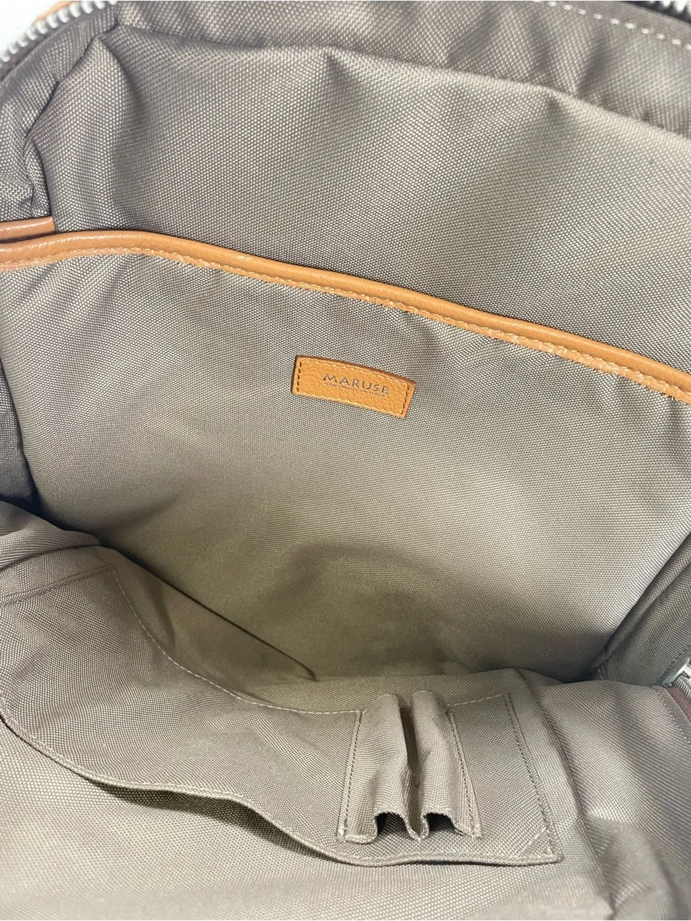 MARUSE Italy Full Grain Leather Laptop Backpack - Like New with Dust Bag